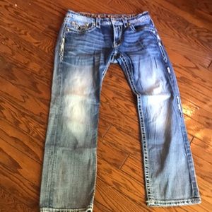Mens 34/ 31 Rock Revival Destin/ Straight Jeans 👖❤️